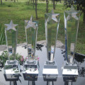 K9 Material Crystal Five Column Trophy Awards para la celebración